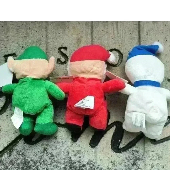 Christmas House Musical Singing Plushes Snowman, Elf & Santa Claus Set O… - Picture 5 of 8